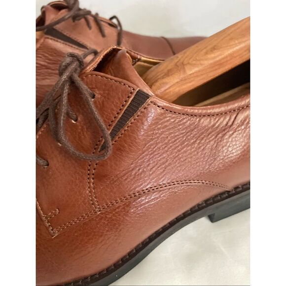 Flag Ltd Nappa Glove Men\'s Oxford Shoes Size 10.5 Medium Cognac Brown. main image 9